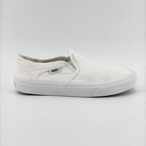 Vans White Slip-On Athletic Shoes